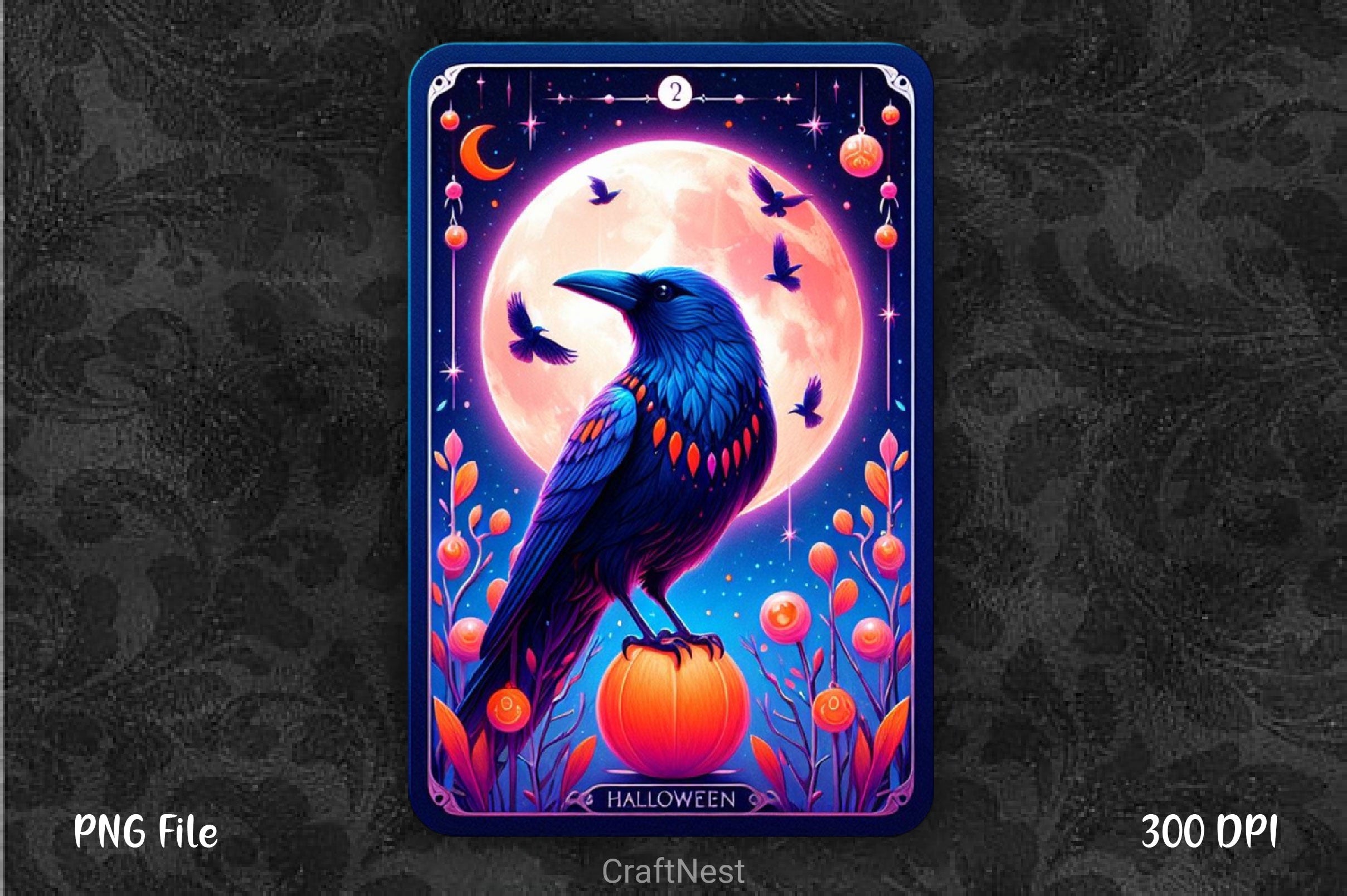 Raven Bird Tarot Card Clipart Bundle 1 - CraftNest - Digital Crafting and Art