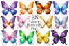 Glitter Butterfly Clipart Bundle