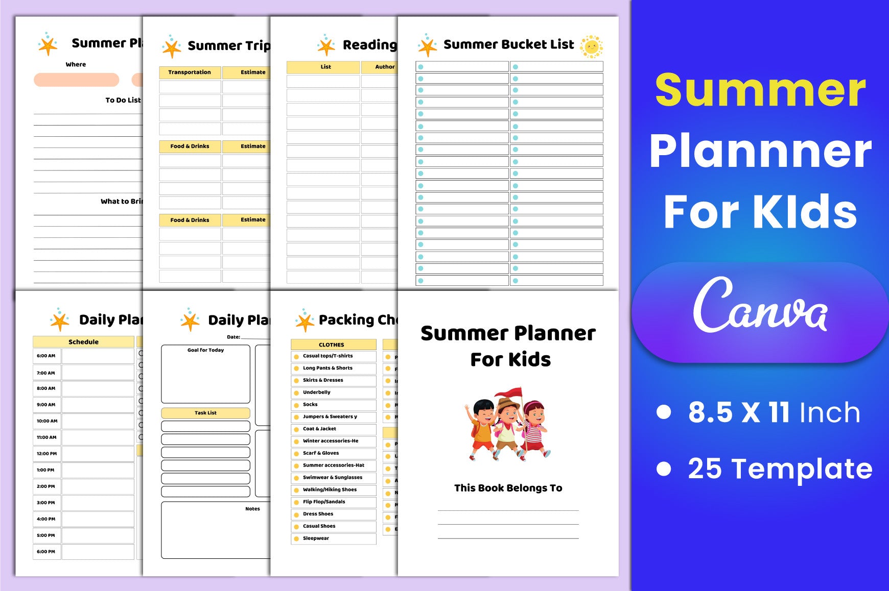 Summer Planner for Kids