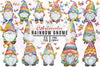 Rainbow Gnome Clipart Bundle
