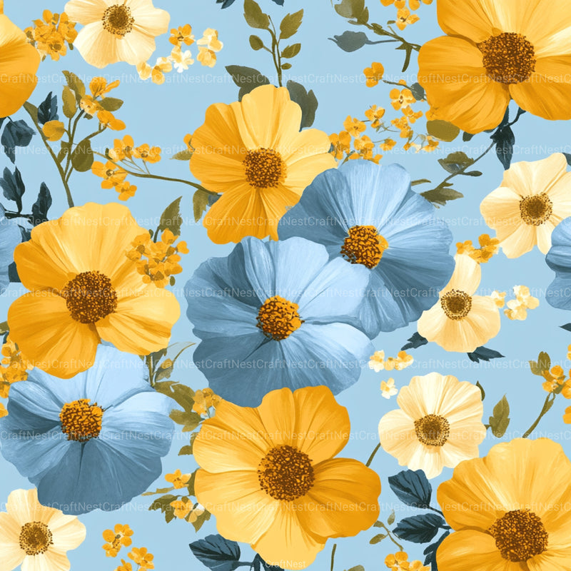 Floral Pattern Background Clipart Bundle 3 - CraftNest - Digital Crafting and Art