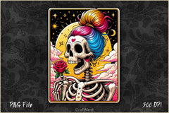 Funny Mexican Skeleton Tarot Card Clipart Bundle - CraftNest - Digital Crafting and Art