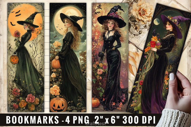 Halloween Witch Clipart Bundle 5 - CraftNest - Digital Crafting and Art
