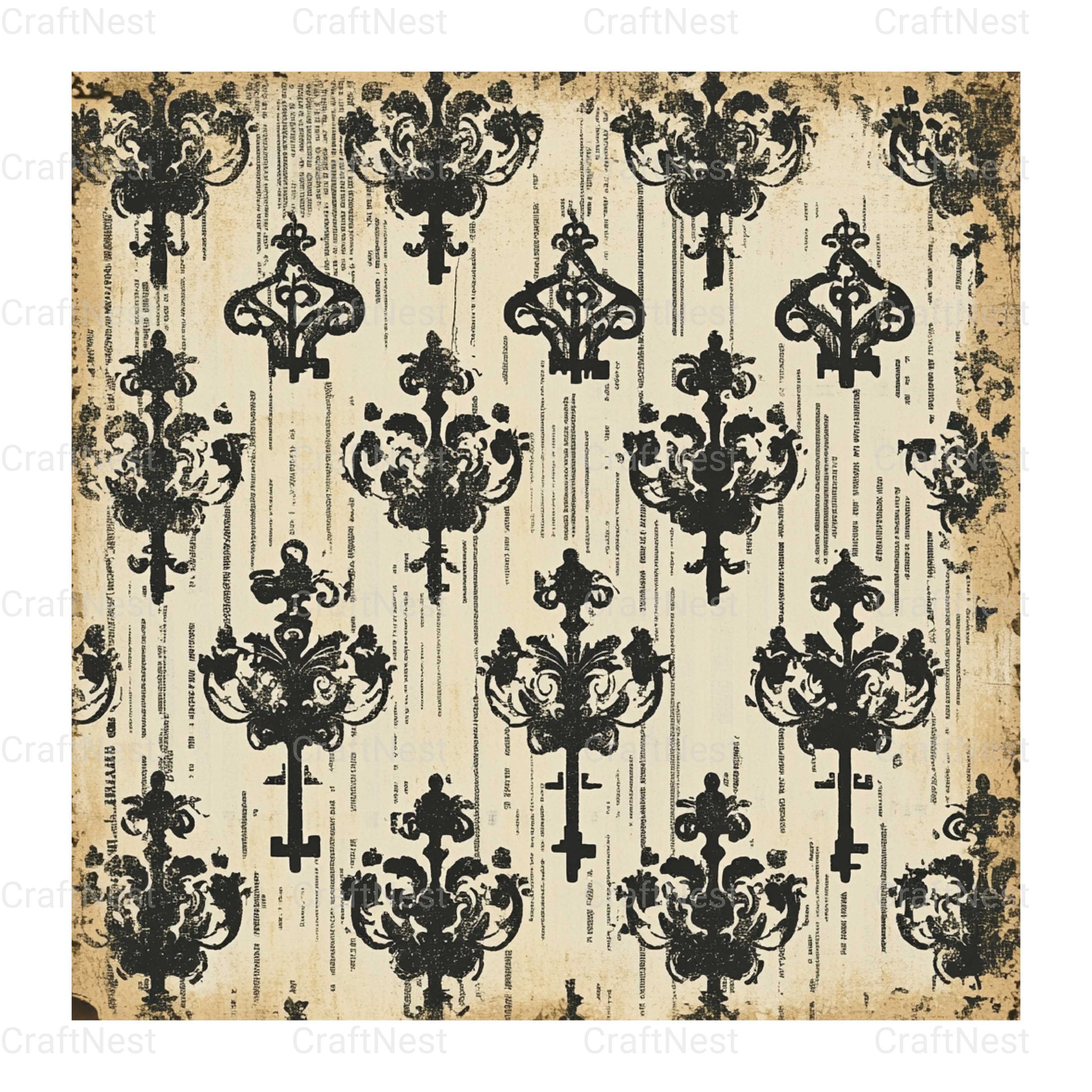 Halloween Damask Clipart Bundle - CraftNest - Digital Crafting and Art