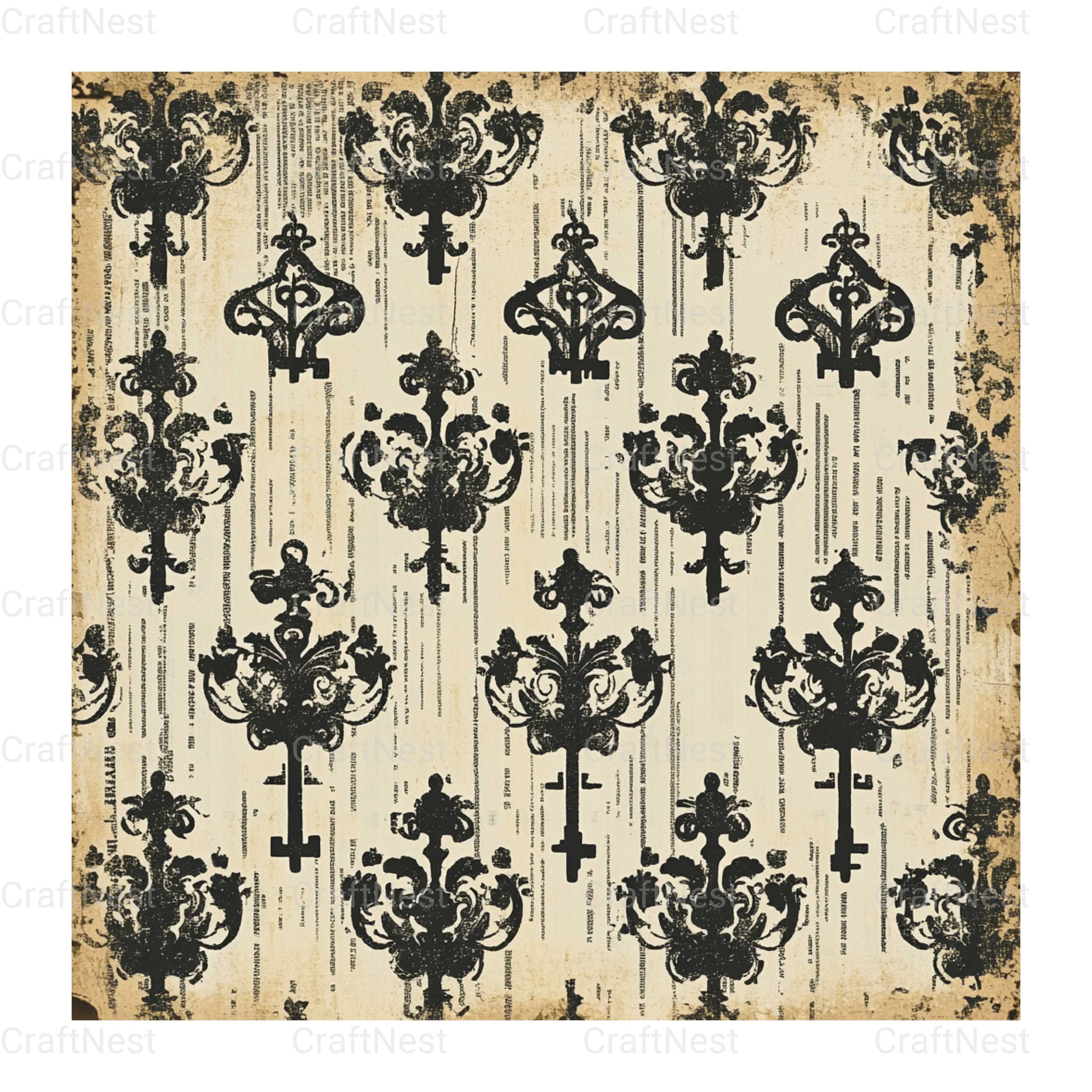 Halloween Damask Clipart Bundle - CraftNest - Digital Crafting and Art