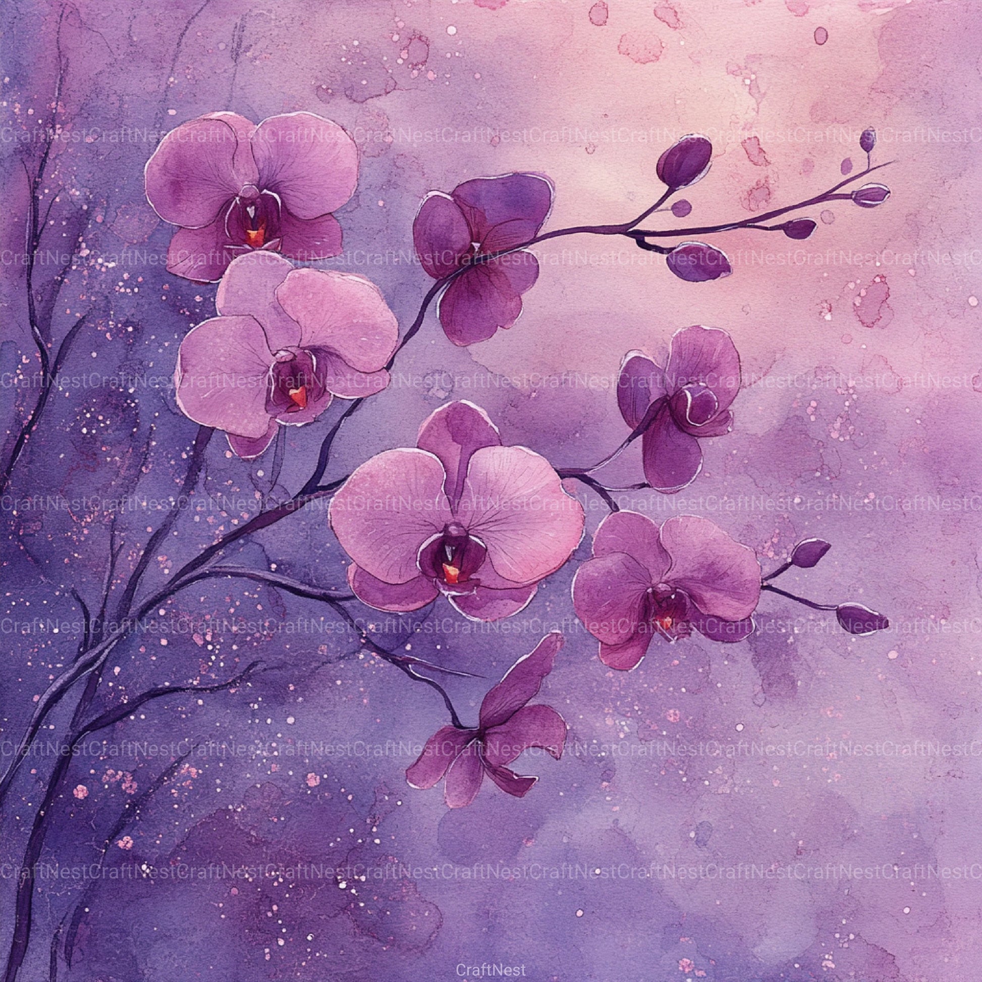 Luxury Purple Digital Paper - CraftNest - Digital Crafting and Art