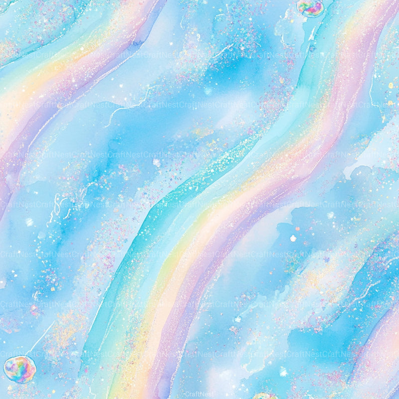 Blue Holographic Glitter Digital Paper - CraftNest - Digital Crafting and Art