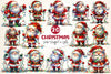 Cute Santa Christmas Clipart Bundle