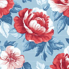 Shabby Chic Flowers Seamless Patterns Digital Paper - CraftNest - Digital Crafting and Art