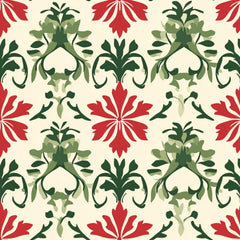 Red Green Christmas Patterns Clipart Bundle - CraftNest - Digital Crafting and Art