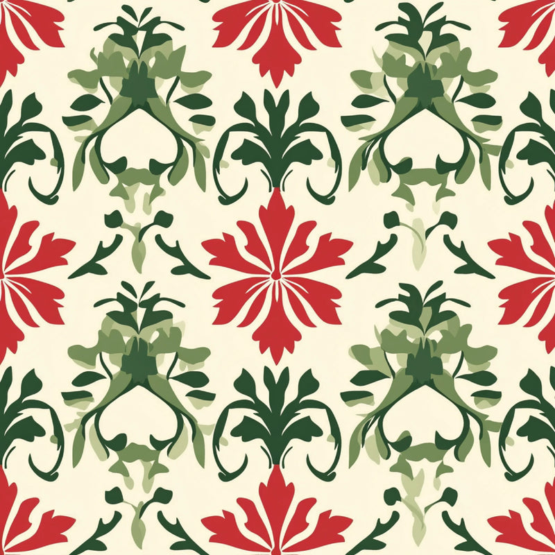Red Green Christmas Patterns Clipart Bundle - CraftNest - Digital Crafting and Art