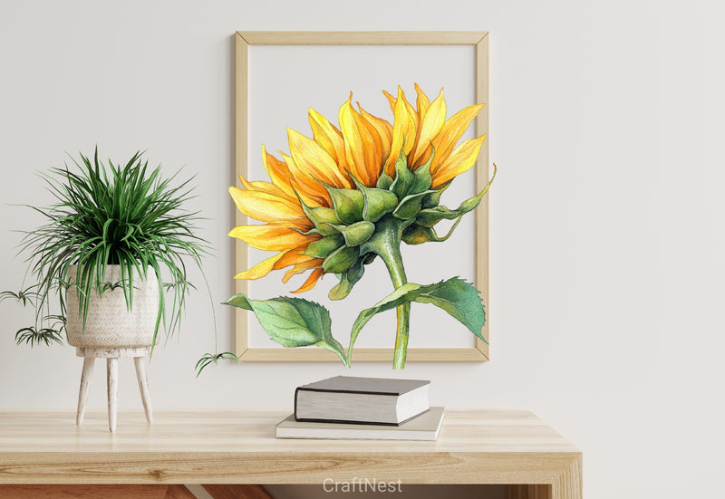 Sunflowers Clipart Bundle - CraftNest - Digital Crafting and Art