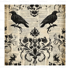 Halloween Damask Clipart Bundle - CraftNest - Digital Crafting and Art