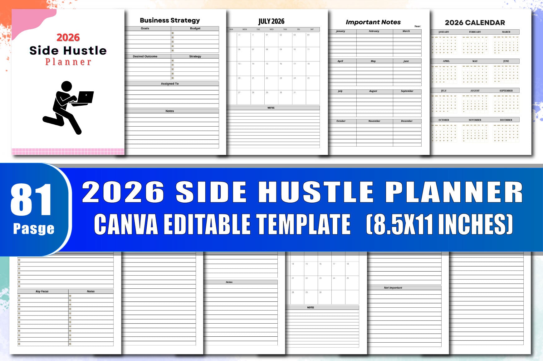 Side Hustle Planner