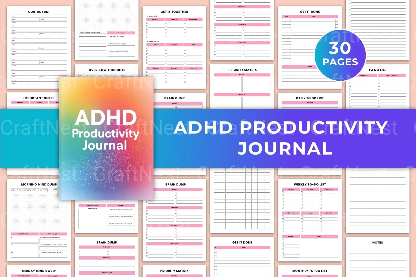 ADHD Productivity Tips - CraftNest - Digital Crafting and Art