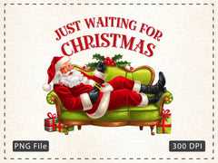 Just Waiting For Christmas Retro Clipart Bundle - CraftNest - Digital Crafting and Art