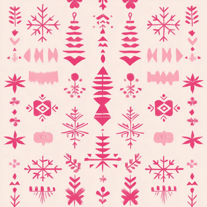 Pink Scandinavian Christmas Patterns Clipart Bundle - CraftNest - Digital Crafting and Art