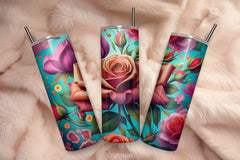 Flower Tumbler Wrap Bundle 10 - CraftNest - Digital Crafting and Art