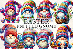 Easter Knitted Gnome Clipart Bundle - CraftNest - Digital Crafting and Art