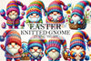 Easter Knitted Gnome Clipart Bundle