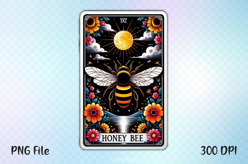 Honey Bee Tarot Card Clipart Bundle 20 - CraftNest - Digital Crafting and Art