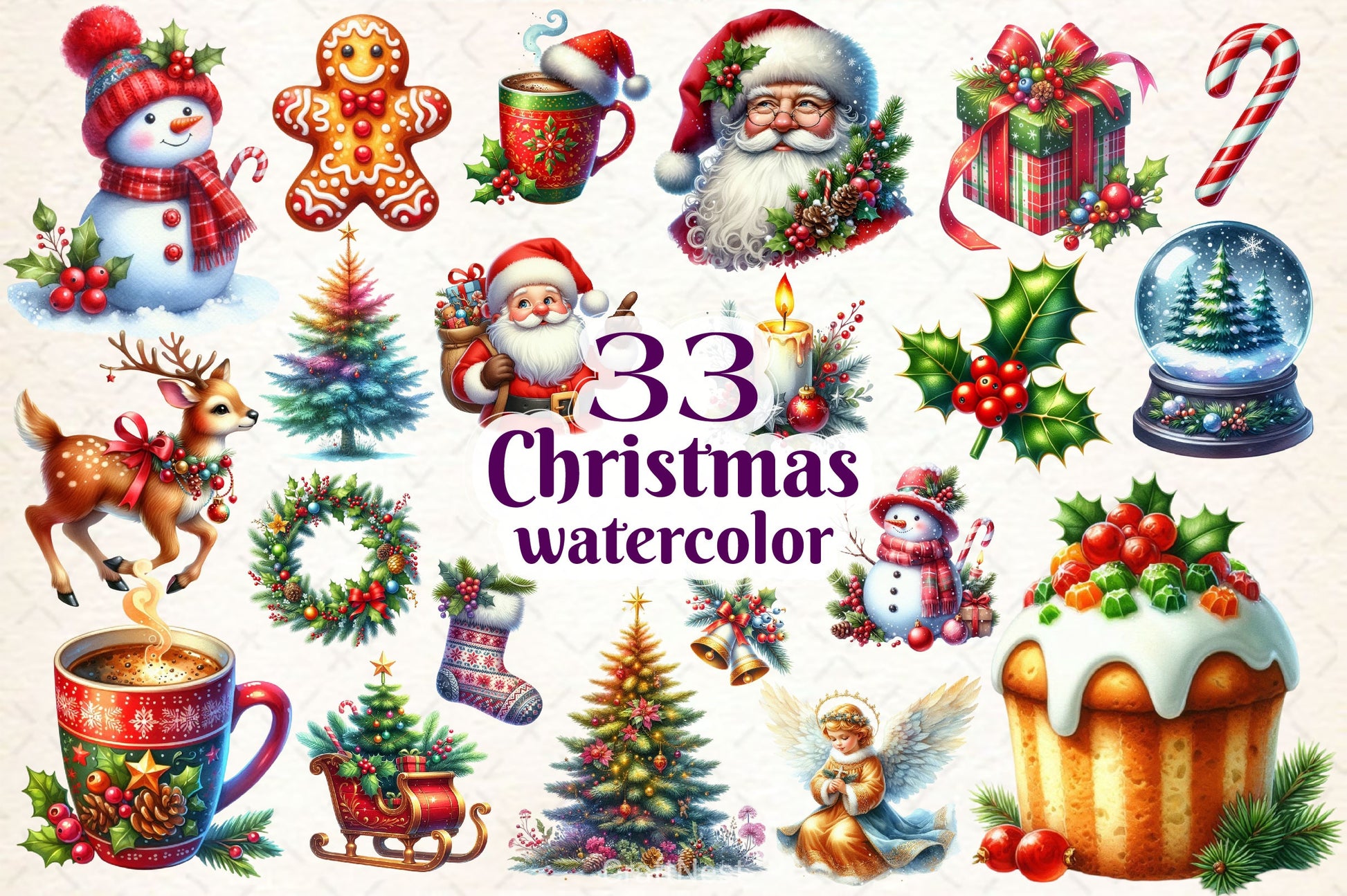 Christmas Clipart Bundle 5 - CraftNest - Digital Crafting and Art