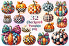 Checkered Pumpkin Clipart Bundle 2
