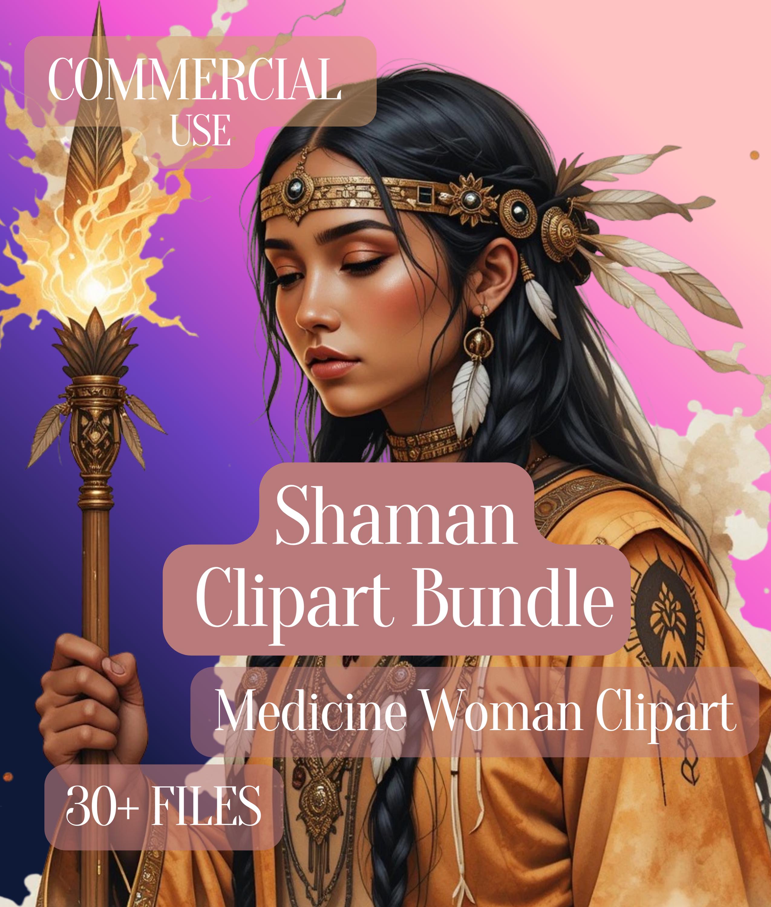 Shaman Clipart Bundle