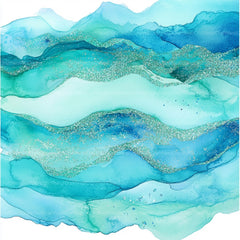 Blue Holographic Glitter Digital Paper - CraftNest - Digital Crafting and Art