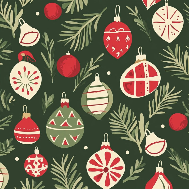 Red Green Christmas Patterns Clipart Bundle - CraftNest - Digital Crafting and Art