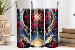 Rose Flowers Tumbler Wrap Bundle 5 - CraftNest - Digital Crafting and Art