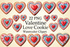 Valentine's Love Cookie Clipart Bundle