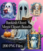 Bookish Ghost Clipart Bundle