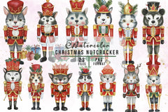 Animal Christmas Nutcracker Clipart Bundle - CraftNest - Digital Crafting and Art