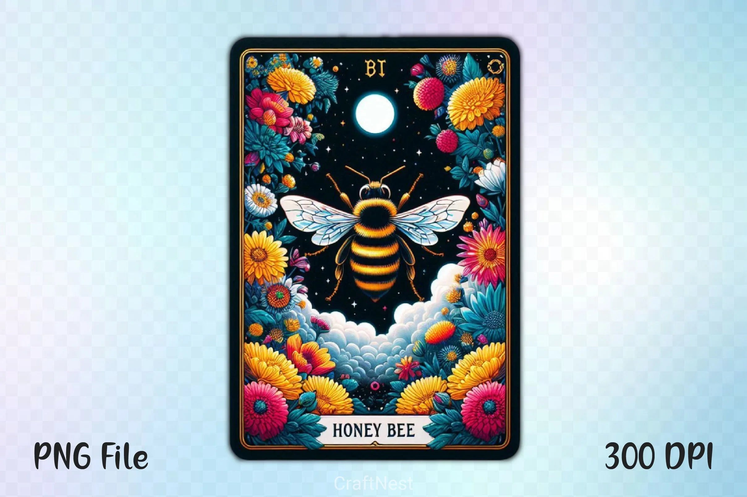 Honey Bee Tarot Card Clipart Bundle 21 - CraftNest - Digital Crafting and Art
