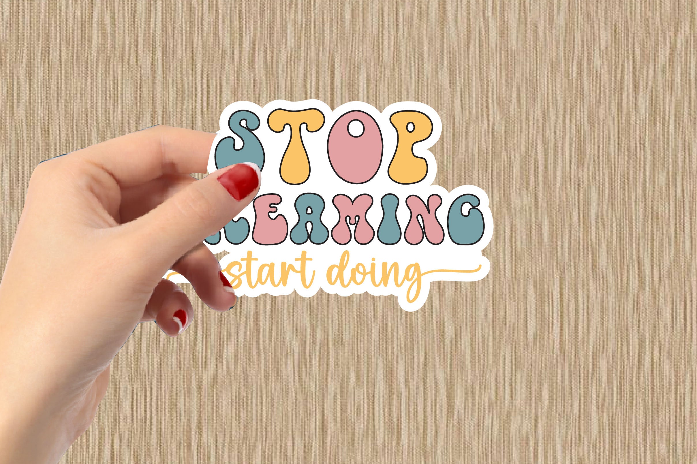 Motivational Retro Sticker Bundle - CraftNest - Digital Crafting and Art