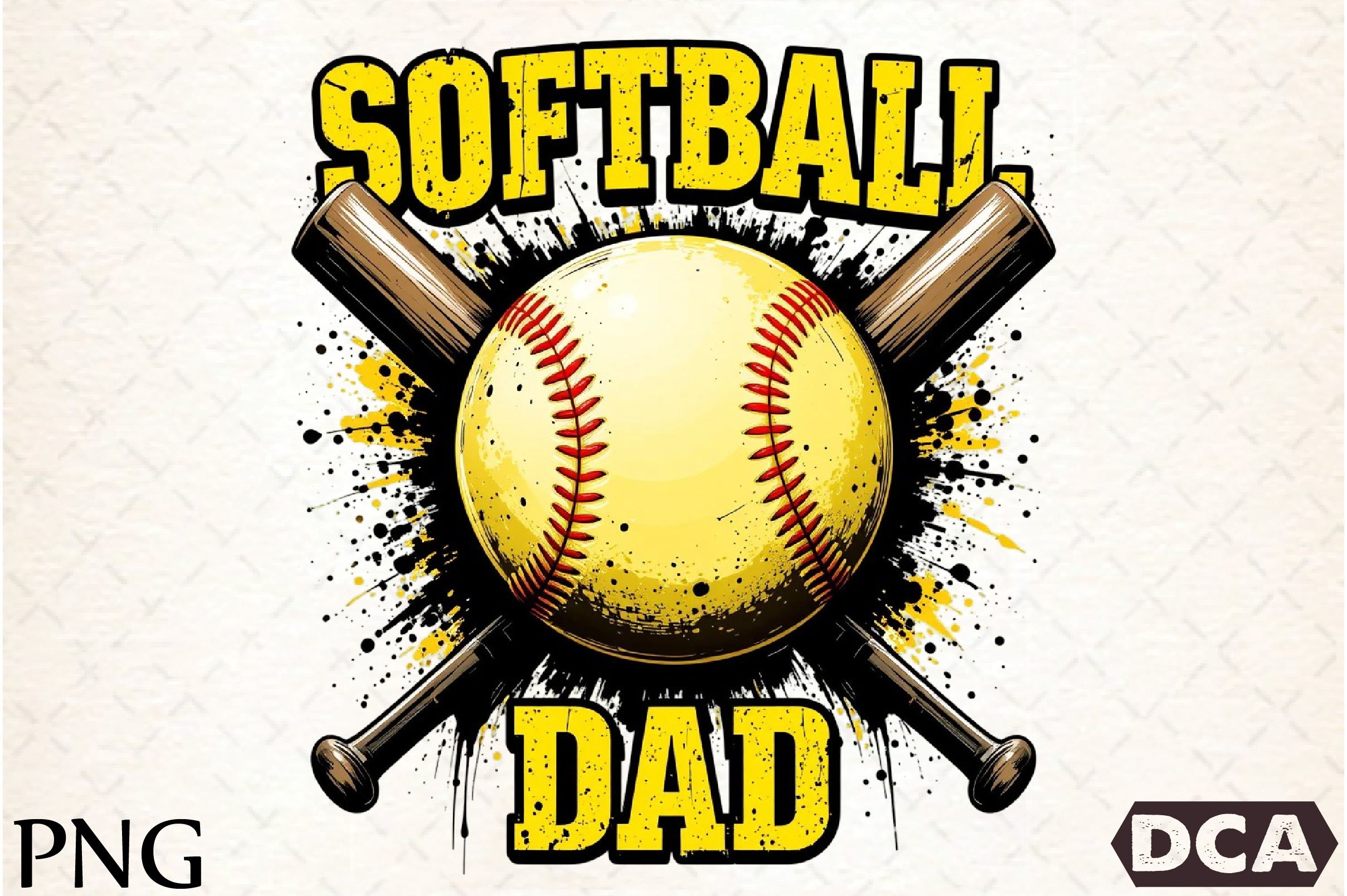 Softball Dad Design Clipart Bundle