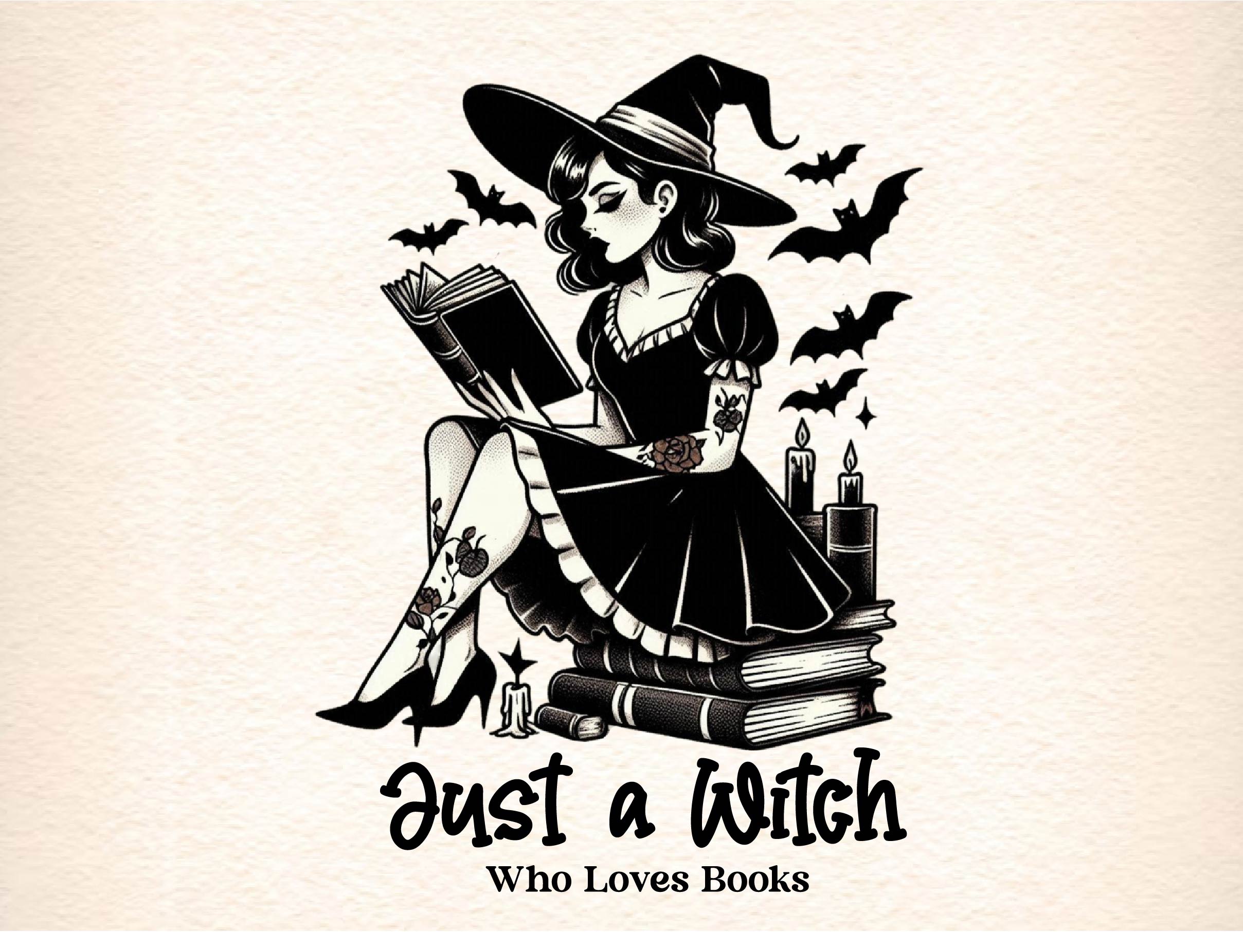 Just A Witch Who Loves Books Halloween Clipart Bundle - CraftNest - Digital Crafting and Art