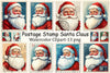 Santa Claus Stamp Clipart Bundle