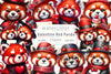 Valentine Red Panda Clipart Bundle