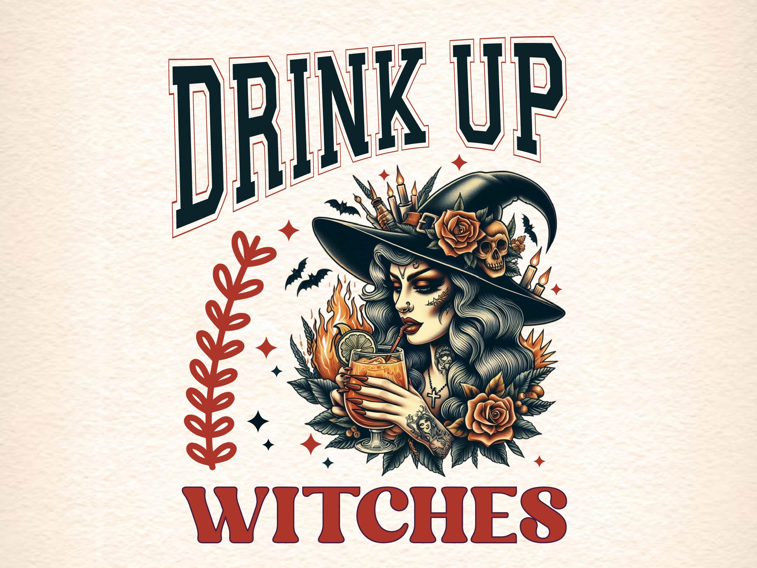 Drink Up Witches Funny Halloween Clipart Bundle 1 - CraftNest - Digital Crafting and Art