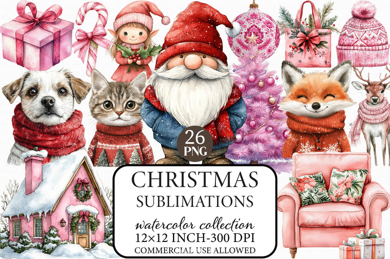 Christmas Sublimations Clipart Bundle - CraftNest - Digital Crafting and Art