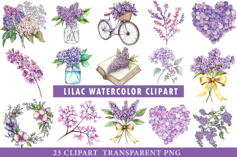Lilac Clipart Bundle - CraftNest - Digital Crafting and Art