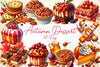 Autumn Dessert Clipart Bundle