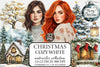 Cozy White Christmas Clipart Bundle