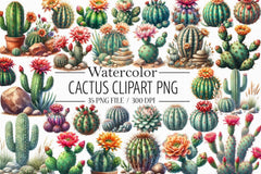 Cactus Clipart Bundle 4 - CraftNest - Digital Crafting and Art