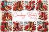 Cowboy Boots And Roses Clipart Bundle