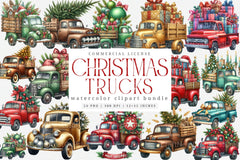 Christmas Truck Holiday Illustrations - CraftNest - Digital Crafting and Art
