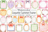 Coquette Summer Frame Clipart Bundle