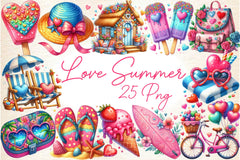 Love Summer Clipart Bundle 2 - CraftNest - Digital Crafting and Art
